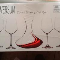 Servizio 6 bicchieri da vino + Decanter RCR,