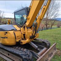 Escavatore komatsu PC78 con demolitore e trincia