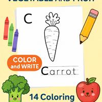 Libro per bambini - impara l'inglese colorando 