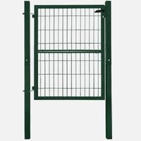 Cancello da giardino verde 140 cm tubo quadrato