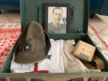 WW2 VALIGIETTA PERSONALE  ALPINO MEDICO RARA