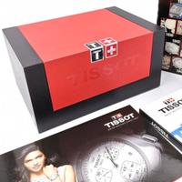 Scatola Orologi Tissot Rossa Nera Vintage