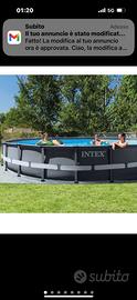 Piscina intex rotonda 610 x 132 cm di altezza