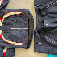 Completo giacca e pantaloni da sci imbottiti