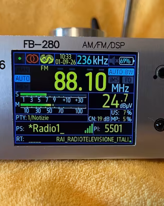 Radio ricevitore AM/FM/DSP ampia gamma con WiFi