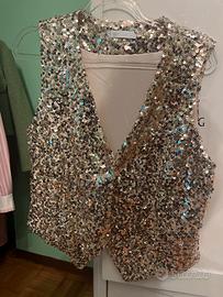 Gilet con paillettes