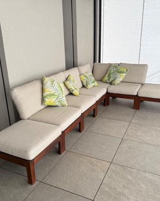 DIVANO MODULARE IKEA ÄPPLARÖ 5 POSTI + 2 POUF