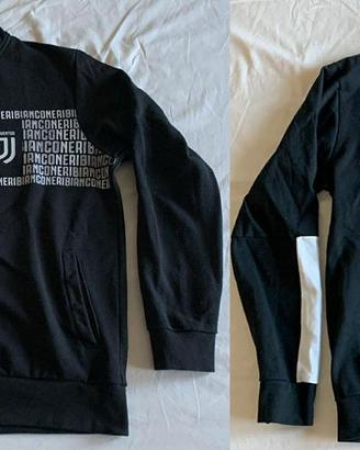 JUVENTUS, 2 Felpe colore Nero, con scritte Bianche