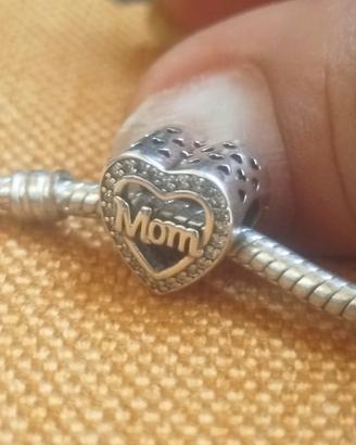 charm mamma nuovo argento S 925 