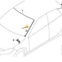 Sgocciolatoio BMW parabrezza (destro e sinistro)