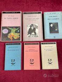 Lotto 5 libri Adelphi Le nove porte, detti e contr