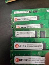 6 banchi  DDR2 2GB PC2 6400