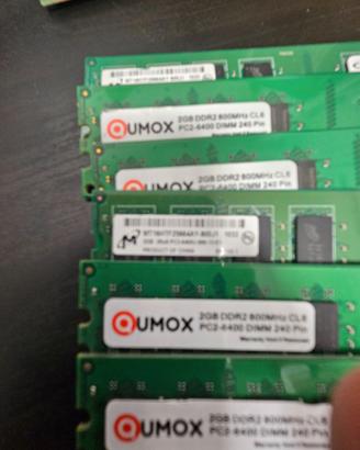 6 banchi  DDR2 2GB PC2 6400
