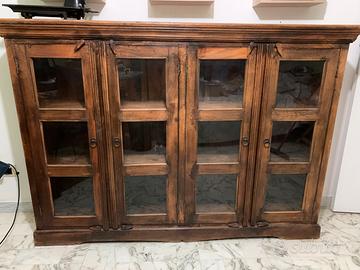 Credenza/Vetrina in legno massello/stile rustico