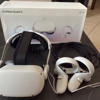 Visore VR Oculus Meta Quest 2 + cavo + cinturino