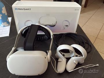 Visore VR Oculus Meta Quest 2 + cavo + cinturino