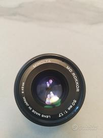 obbiettivo 50 mm f 1.7 minolta