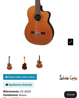 chitarra Salvatore Cortez CC,-60