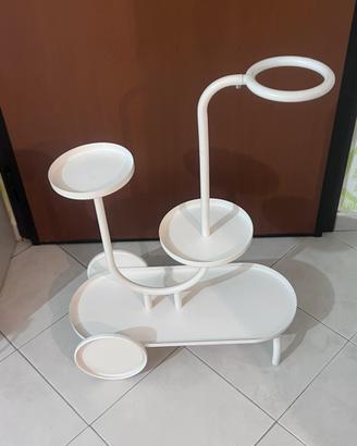 Porta fioriera con carrello