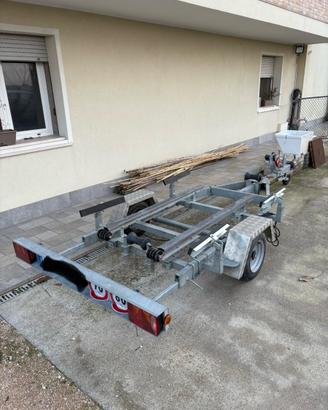 Carrello rimorchio basculante da 400 kg per barche