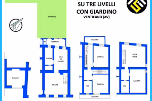 Splendida bifamiliare con giardino