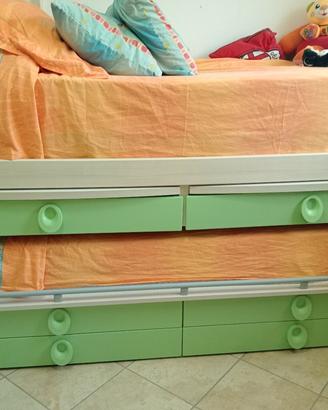 Letto a castello a scomparsa 