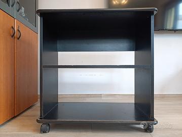 mobile nero porta TV con ruote 76x43 x altezza 77