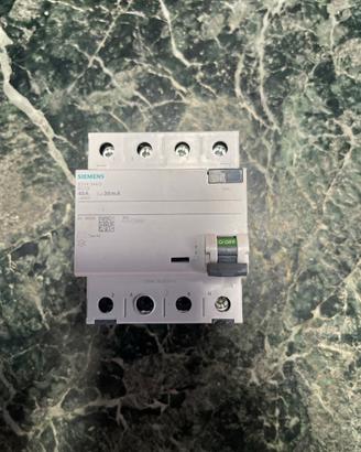 Interruttore Differenziale Siemens 4P 40A 30mA