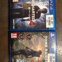 Uncharted 4 e Shadow of Tomb Raider ps4