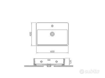 Lavabo Sospeso Contour 61060 Karag