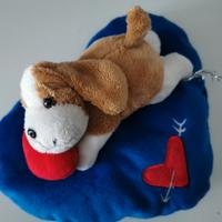 Cuore Peluche Cane Vintage 