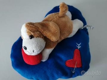 Cuore Peluche Cane Vintage 