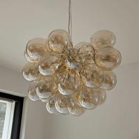 Lampada a sospensione multiglobi ambrato MAISON