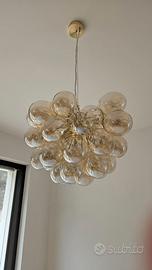 Lampada a sospensione multiglobi ambrato MAISON