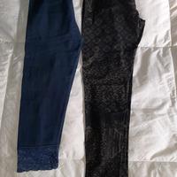 legging M/L con pizzo + legging fantasia omaggio