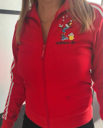 Felpa Adidas rossa Goofy Pippo taglia 42(S)vintage