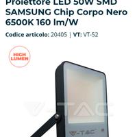 Faro V-Tac nuovo LED Flood Light 160 lumen 