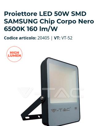 Faro V-Tac nuovo LED Flood Light 160 lumen 