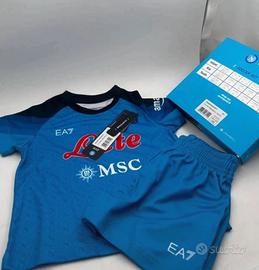 Kit completo calcio Napoli da neonati