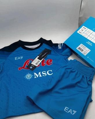 Kit completo calcio Napoli da neonati