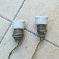 Coppia portalampadina vintage