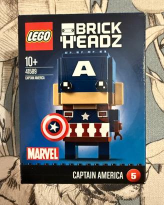 LEGO BrickHeadz – Captain America 41589 nuovo