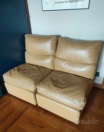 COPPIA DI POLTRONCINE PELLE QUALITA' PIENO FIORE 