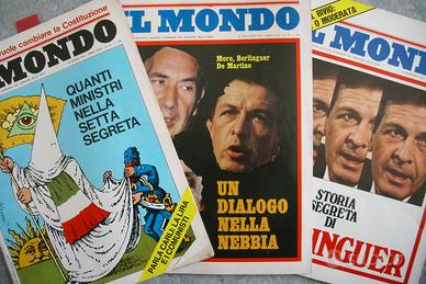 n° 23 numeri del settimanale "IL MONDO" anno 1975