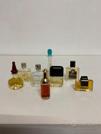 Lotto 8 miniature profumi vintage da collezione
