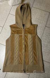 Gilet scamosciato in lana