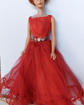 Barbie Bubblecut Titian 1961+Junior Prom+coperchio