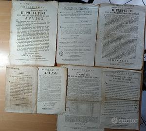 LOTTO 39 DOCUMENTI 1800 REGNO E REPUBBLICA ITALIA