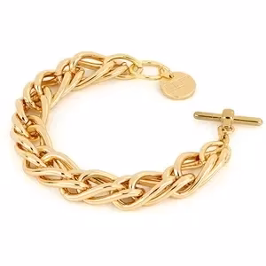 Bracciale Unoaerre bronzo dorato catena spiga 1865