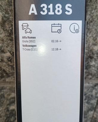 Tergicristalli per Giulia e T Cross